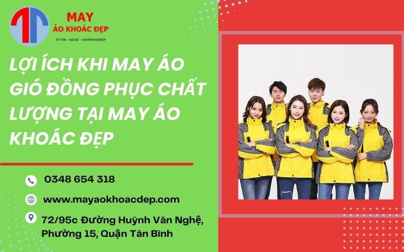 may áo gió đồng phục chất lượng