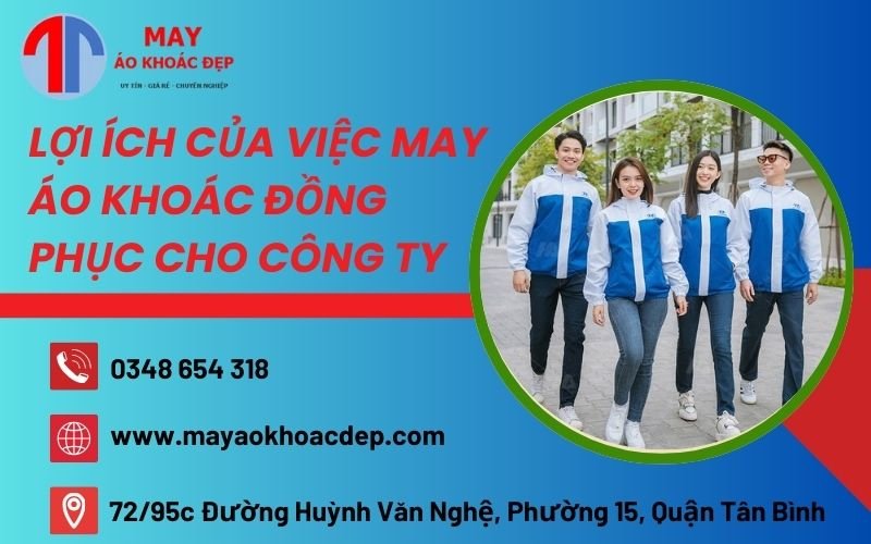 may áo khoác đồng phục cho công ty