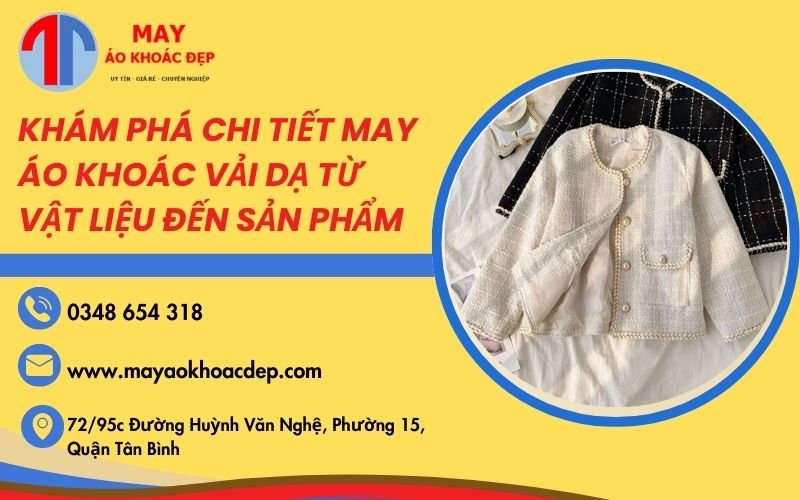 may áo khoác vải dạ