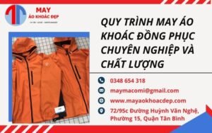 quy trình may áo khoác đồng phục