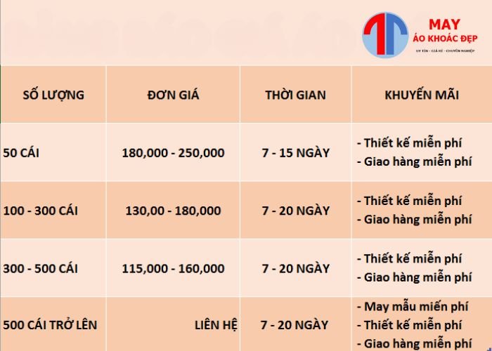May áo gió tại Đồng Nai
