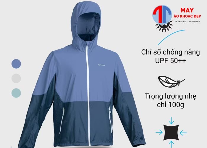 may áo khoác đồng phục chống nắng