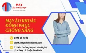 may áo khoác đồng phục chống nắng