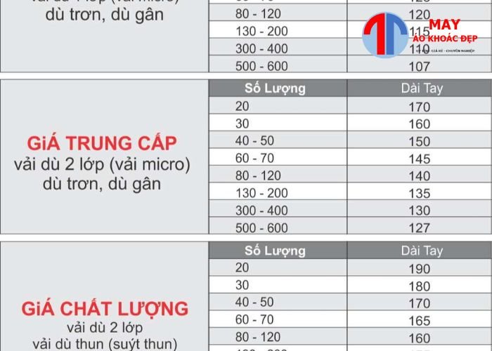 may áo khoác đồng phục chống nắng