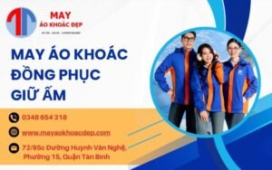 may áo khoác đồng phục giữ ấm