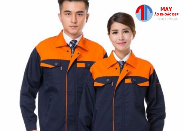 may áo khoác đồng phục cho công nhân