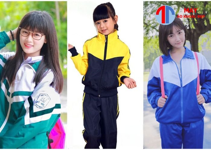 may áo khoác đồng phục cho học sinh