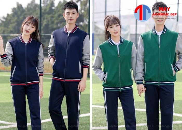 may áo khoác đồng phục cho học sinh