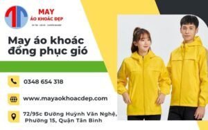 may áo khoác đồng phục gió