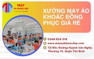 xưởng may áo khoác đồng phục giá rẻ