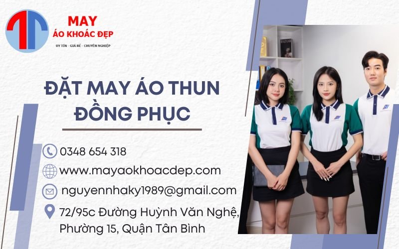 đặt may áo thun đồng phục