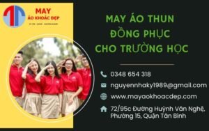 may áo thun đồng phục cho trường học