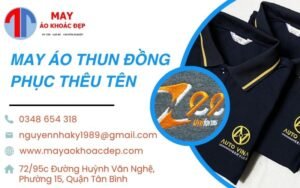 may áo thun đồng phục thêu tên