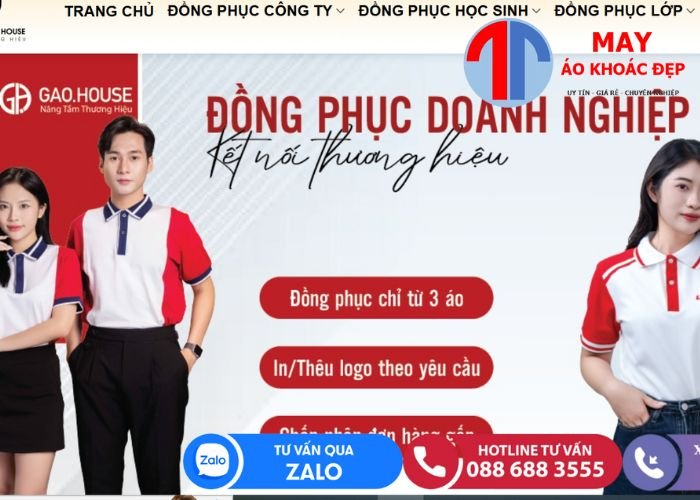 may và in áo đồng phục