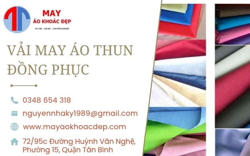 vải may áo thun đồng phục