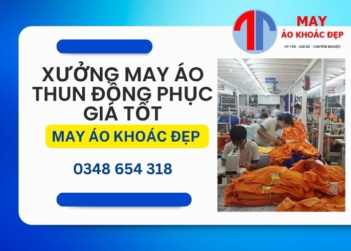 xưởng may áo thun đồng phục
