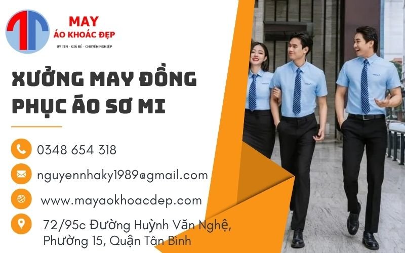 xưởng may đồng phục áo sơ mi