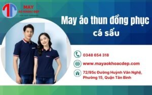 may áo thun đồng phục cá sấu