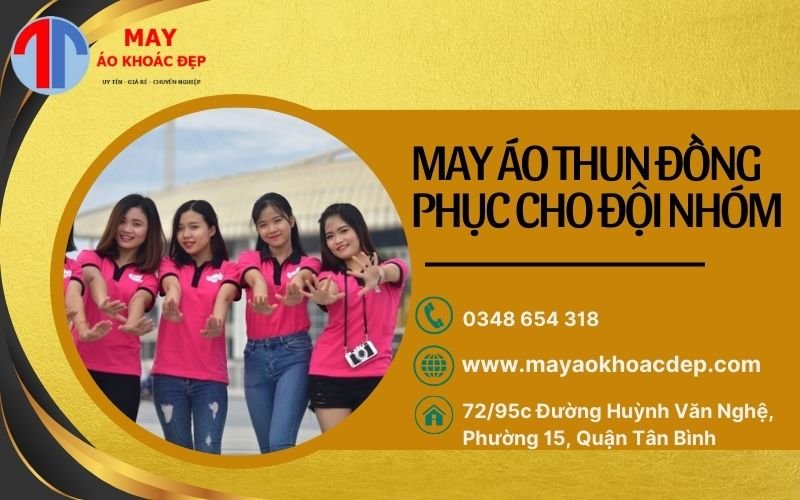 may áo thun đồng phục cho đội nhóm