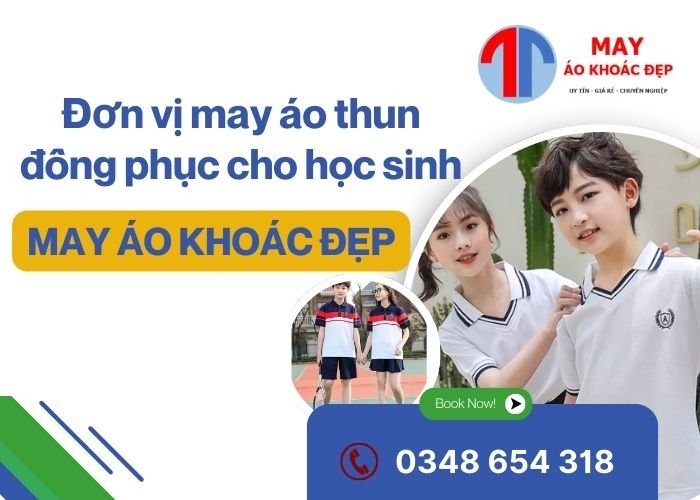may áo thun đồng phục cho học sinh