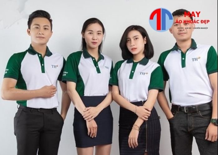 may áo thun đồng phục cho nhân viên văn phòng