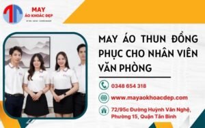 may áo thun đồng phục cho nhân viên văn phòng