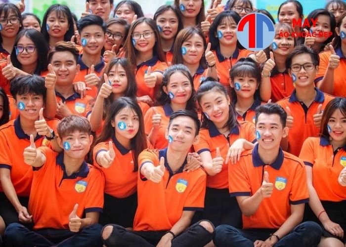 may áo thun đồng phục cho sinh viên