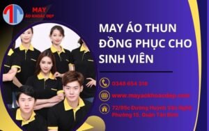 may áo thun đồng phục cho sinh viên