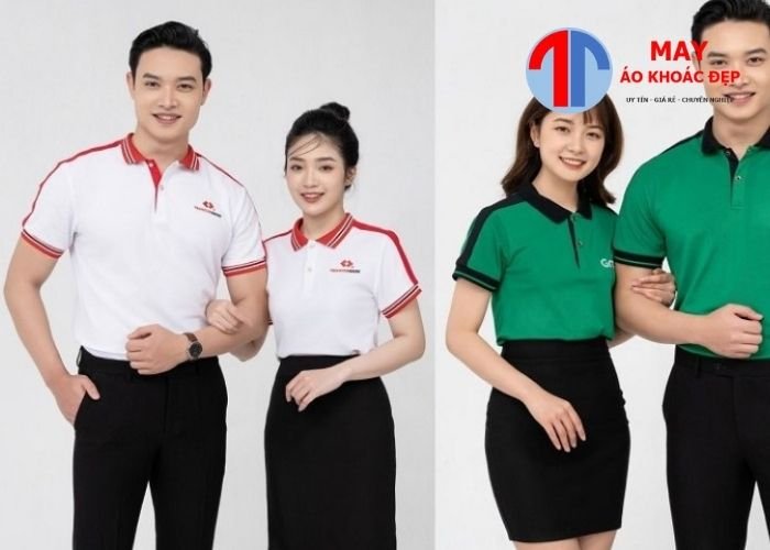 may áo thun đồng phục cotton