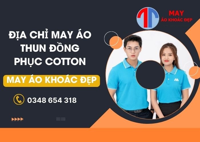 may áo thun đồng phục cotton
