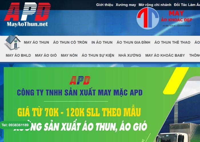 xưởng may áo thun đẹp