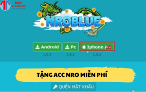Tặng acc Nro miễn phí