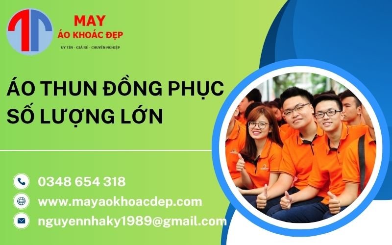 áo thun đồng phục số lượng lớn