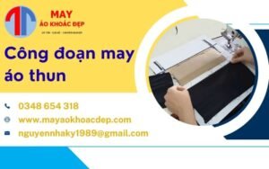 công đoạn may áo thun