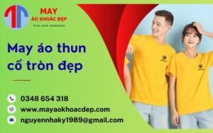 may áo thun cổ tròn đẹp