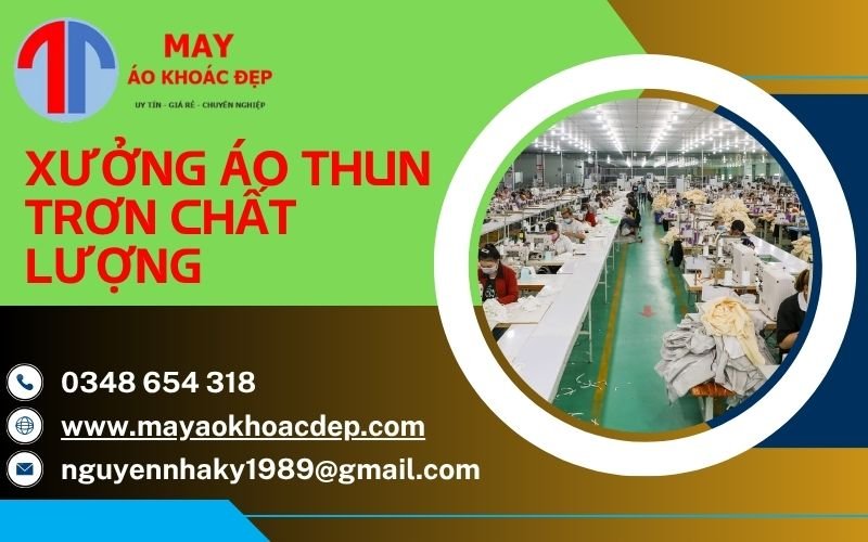 xưởng áo thun trơn chất lượng