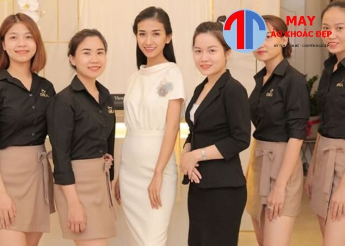 đồng phục lễ tân spa