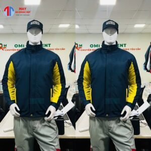 Ao-khoac-dong-phuc-mau-xanh-den-phoi-vang