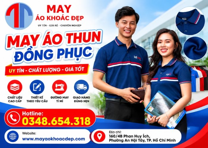 May áo thun đồng phục