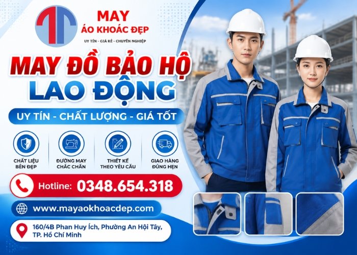 May đồng phục bảo hộ lao động